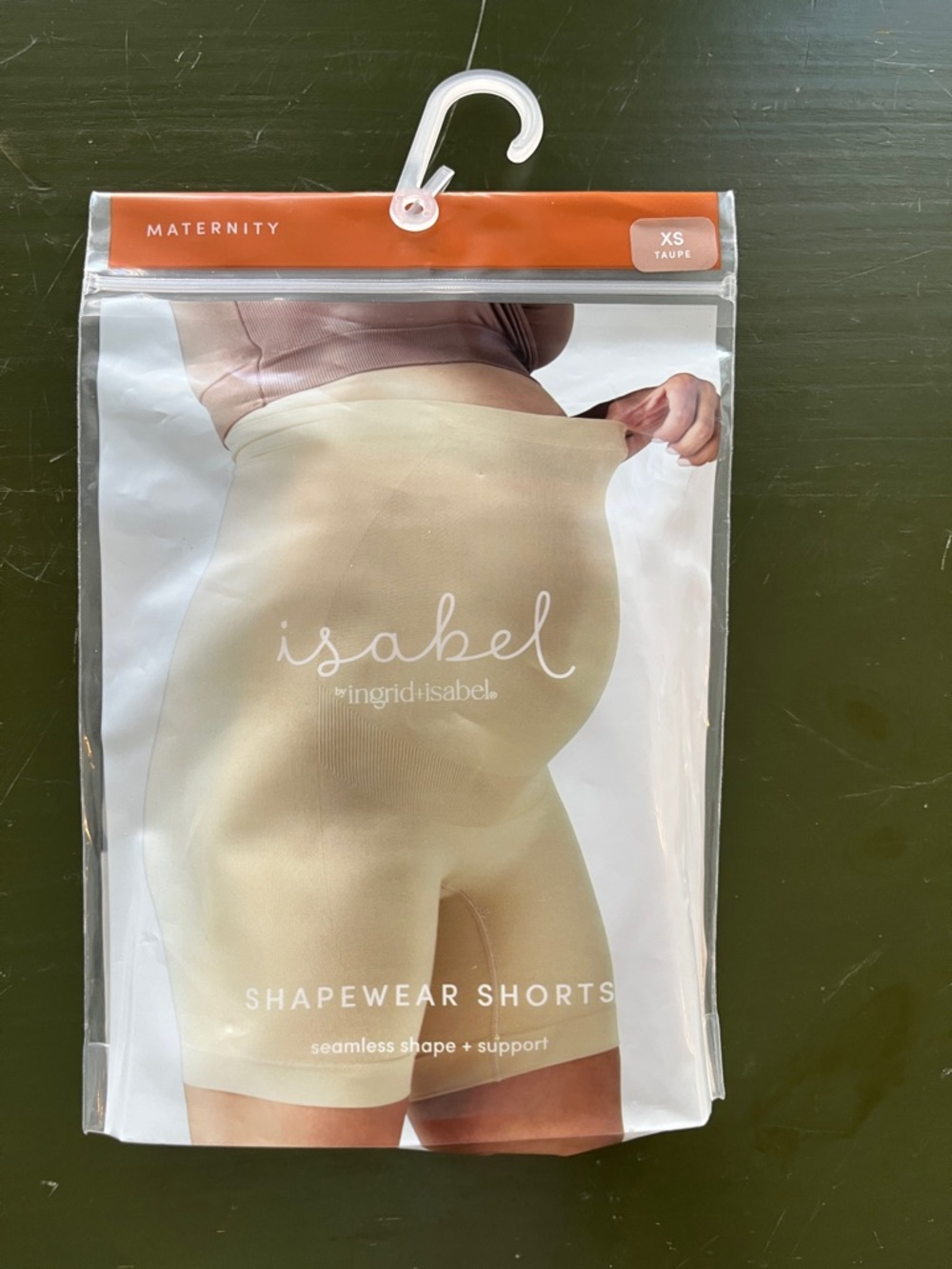 Isabel Maternity by Ingrid & Isabel Taupe High-Waist Shapewear Shorts